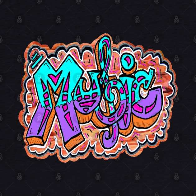 Music 3 Graffiti Tagging by LowEndGraphics by LowEndGraphics